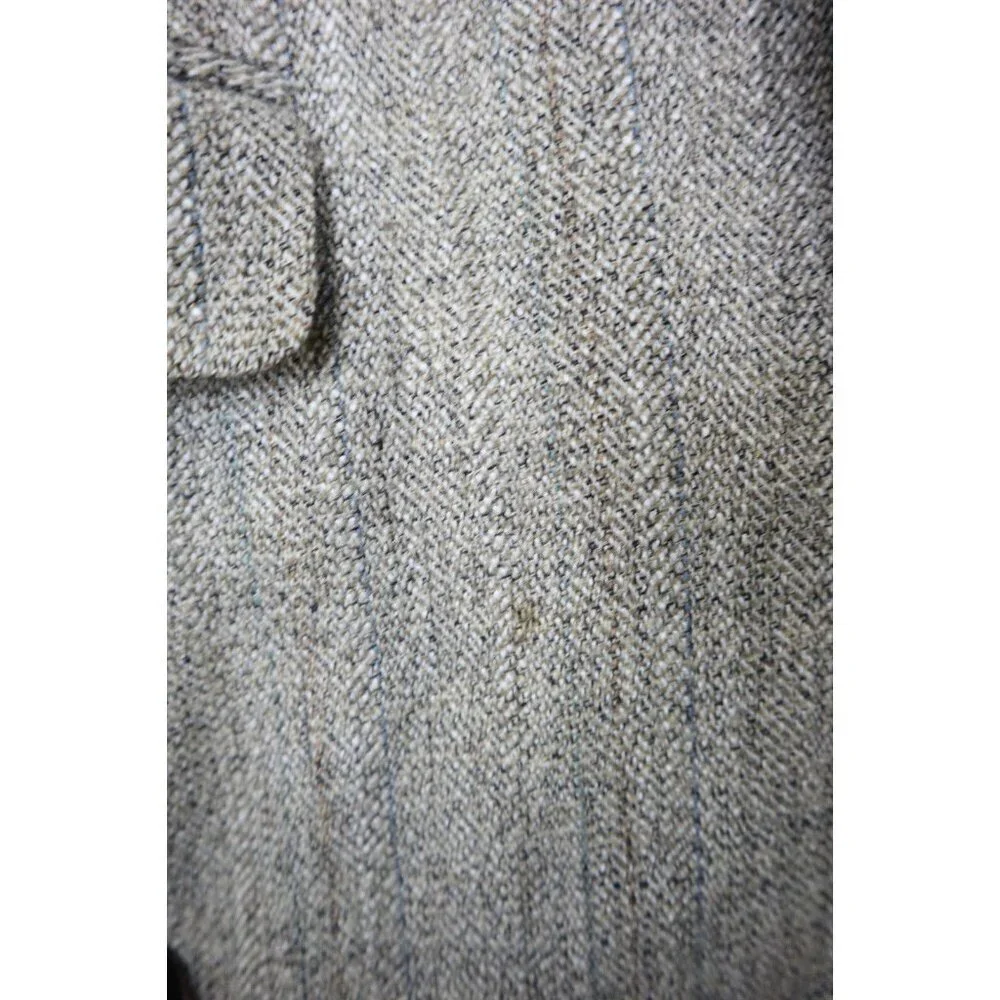 HAGGAR IMPERIAL - MEN'S BEIGE WOVEN BLAZER JACKET SPORT COAT - SIZE 42